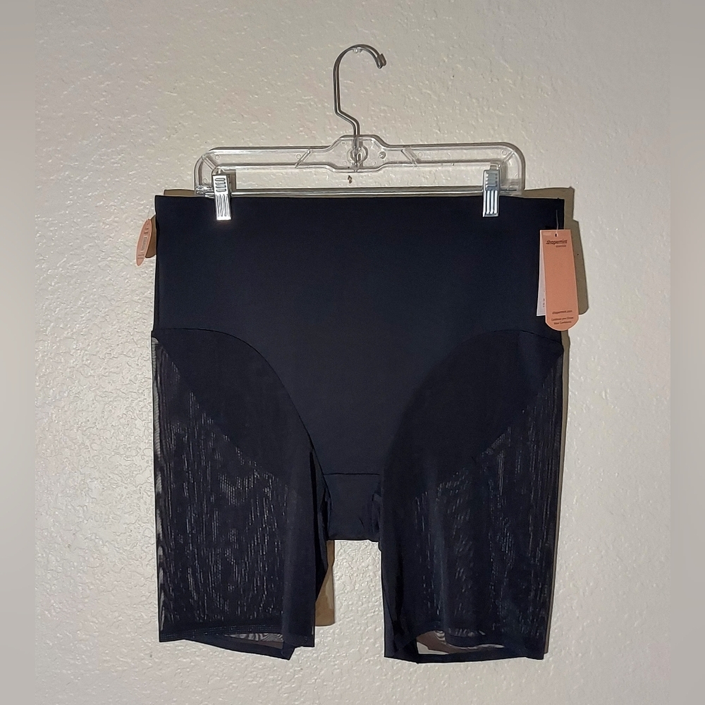 Shapermint Essenials Empower Mesh Black Anti-Slip Shaper Short Women's Sz 3X NWT